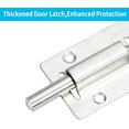 thumbnail image 3 of Security Bolt Latch, Slide Bolt Latch 3 Inches Slide Latch Lock, Easy to Install Gate Thickened Stainless Steel Sliding Lock for Door (2 Pack) 2, 3 of 5