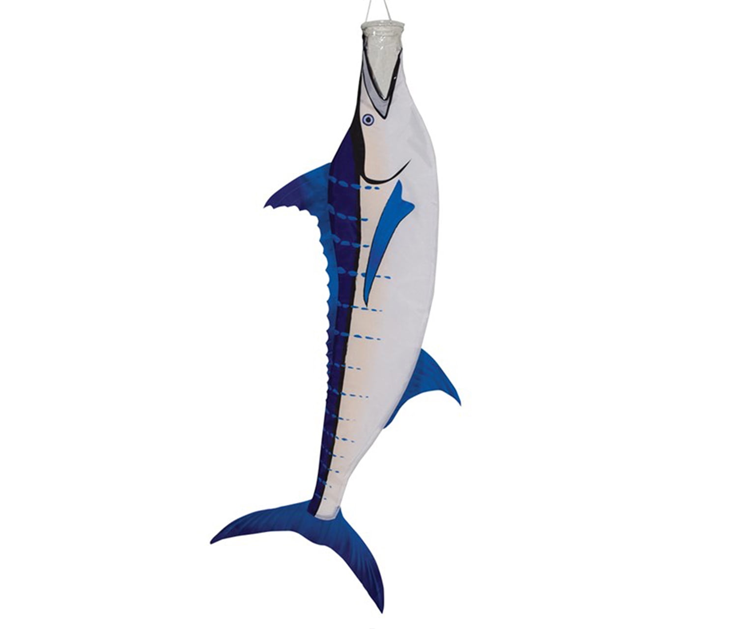 Hanging Novelty Patio Decor Blue 36 inch Marlin Fish Windsock
