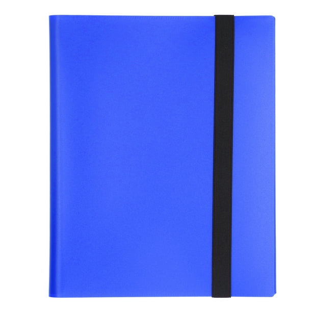Classeur De Cartes à Collectionner, Classeur De Cartes Grande Capacité 20  Pages Couverture Colorée Pour La Maison Pour Carte De Jeu Bleu 
