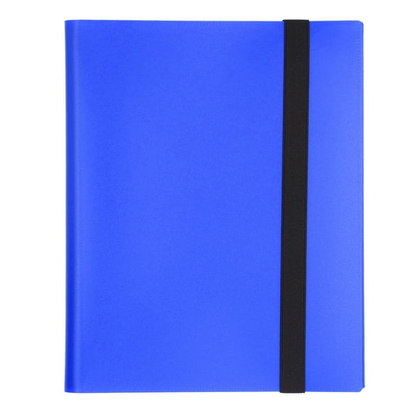 Card Binder, Trading Card Binder Large Capacity 9 Pocket PP Material  For Home For Game Card Blue