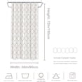 thumbnail image 4 of Geometric Decor Shower Curtain,Sacred Geometry Grid Graphic Golden Hexagon Bathroom Decor Polyester Fiber Plastic Rings Quick-Drying Waterproof for Bathtubs/Bathroom, 72x36 inches, 4 of 6