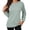 Green, variant on Women's Long Sleeve Shirts Crew Neck Casual Tops Fashion Fall Basic Tunic Pullover Blouses