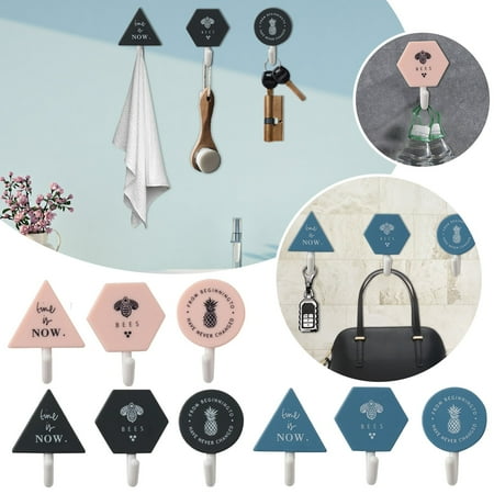 

MIARHB Hook Strong Paste Door Bathroom Wall Kitchen Seamless Clothes Hook