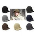 thumbnail image 4 of Unisex Winter Men's Knit Cap with Brim Beanie Hat Warm Thick Hat for Outdoor, 4 of 5