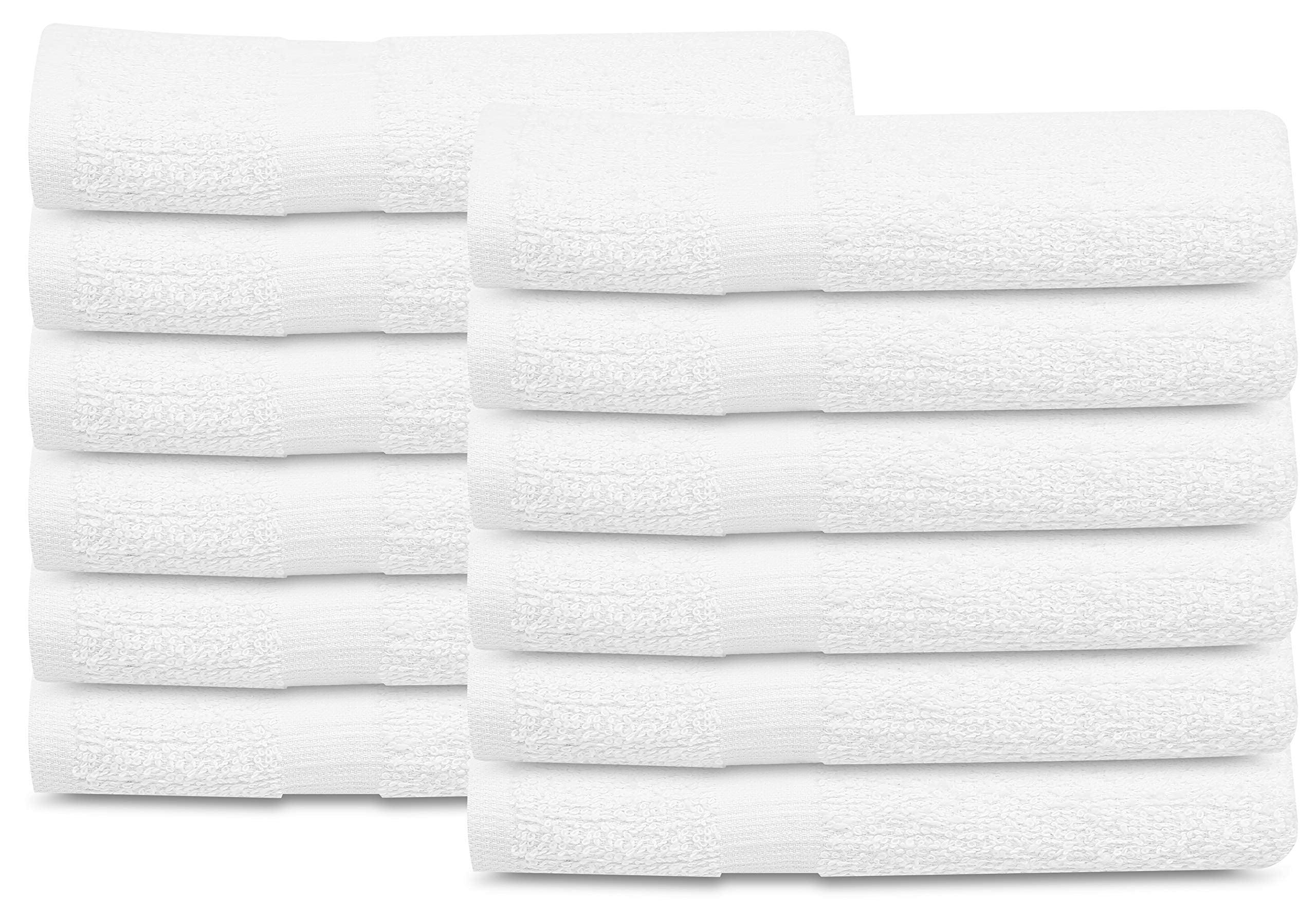 1 new white cotton hotel bath mat 6.5#dz 20x30 economy grade basics collection 
