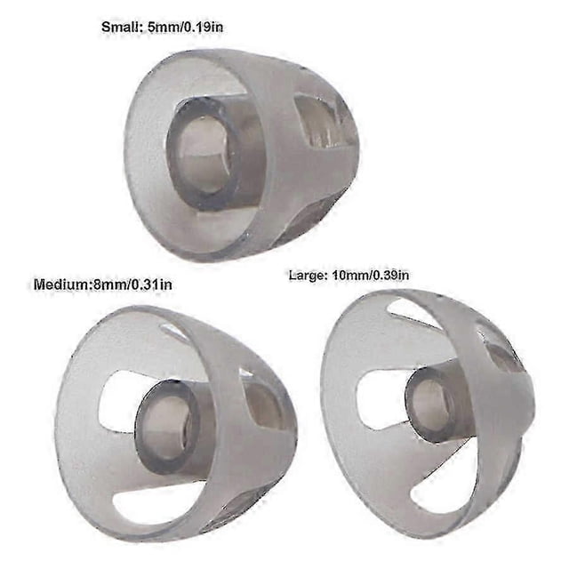 10pcs/pack Hearing Aids Domes Deaf Aid Replacements Open Domes Replaceable Black For Hearing Impairm