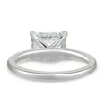 thumbnail image 4 of ESTE ORIGIN 2.00Ct East-West Emerald Cut Moissanite Solitaire Engagement Ring – Hidden Halo in 18K White Gold for Women US 9, 4 of 8