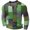 Z01-Green, variant on Gaexia Digital Print Button Down Long Sleeve Polo for Men Fall Winter Fashion Casual Trendy Tennis Golf Shirt