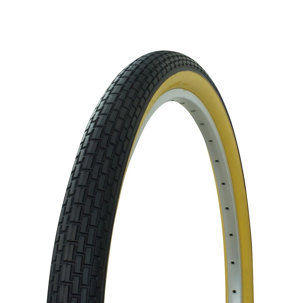 Fenix Beach Cruiser Tire 26in x 2.125in, Various Colors (Black/Yellow