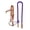 Brown Purple, variant on Horse Western Knotted Bosal Rawhide Hanger Headstall w/ Turquoise Braided Reins 78J04TR