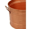 thumbnail image 5 of Benjara Hammered Pattern Galvanized Farmhouse Style Tub- Copper, 5 of 7