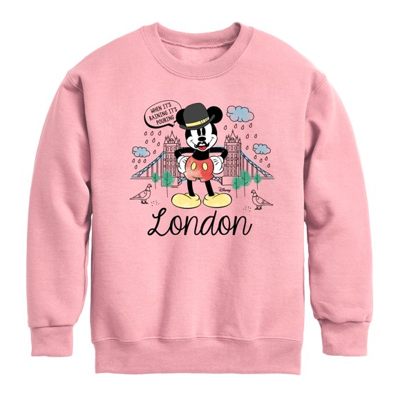 Disney - Mickey & Friends Graphic Long Sleeve Fleece Sweatshirt