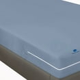 thumbnail image 2 of Twin Size Zipper Fitted Sheet 16" Inch Deep Pocket - Hotel Quality Soft Microfiber Bottom Sheet- Shrinkage and Fade Resistant-Easy Care -1 Fitted Zipper Mattress Cover Light Blue Color, 2 of 3