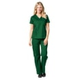 thumbnail image 1 of Maevn Blossom 3 Pocket V-Neck Scrub Top & Utility Pocket Cargo Scrub Pant Set, 1 of 5