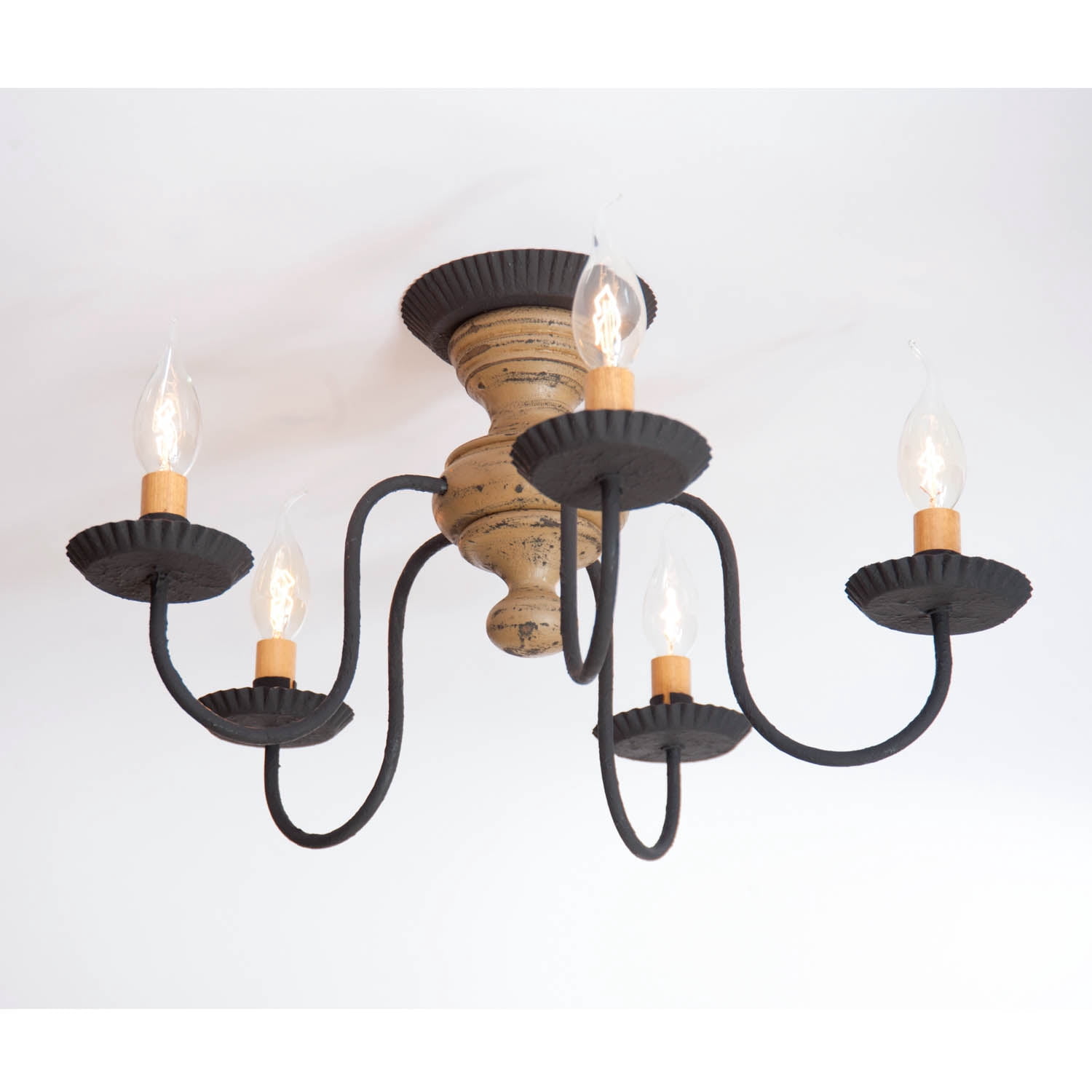 Irvins Country Tinware Irvin's Country Tinware Thorndale Ceiling Light in Pearwood
