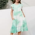 thumbnail image 4 of Girls Casual Dresses Flowy Dresses For Girls Summer Dresses Tween Girls Sundress Gradient Casual Comfort Dress Beach Dresses Vacation Outfit, 4 of 5