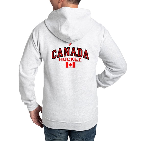 CafePress - CA(CAN) Canada Hockey Zip Hoodie - Zip Hoodie, Classic Hooded Sweatshirt with Metal Zipper