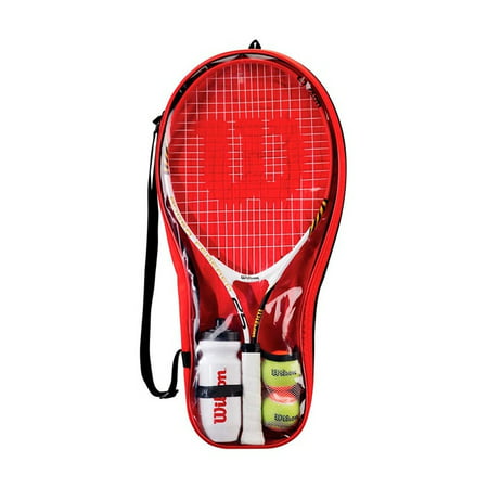 Wilson Roger Federer Junior Tennis Racket Starter Set 25 - 3 7/8 (Best Junior Tennis Racquet 25)
