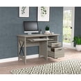thumbnail image 3 of Inval America 2-Drawer Computer Desk with Keyboard Tray in Gray Smoke Oak, 3 of 9