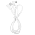 thumbnail image 1 of 1M Right Angle USB Micro Cable Braided USB 2.4 A to 90 Degree Data Cable Charger Cord for Universal Android Phone (White), 1 of 5