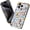 Curious Monkey Blue Collage, variant on Case for iPhone 17 Pro Max, Curious Happy Monkey Banana Phone Case Military-Grade Drop Protection Cover for Women Girl - Frosted
