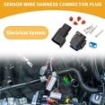 thumbnail image 2 of 2 Pin Sensor Wire Harness Connector Plug Waterproof Female Wire Terminal Connector for Car Boat RV 1 Set, 2 of 6