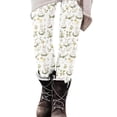 thumbnail image 6 of LangJing 2026 Easter Day Leggings for Women Casual Cute Bunny Eggs Printed Workout Pant High Waist Soft Tummy Control Workout Yoga Pants Green,L, 6 of 6