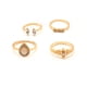 thumbnail image 5 of Juego de anillos de moda diferentes formas geométricas Fesvital joyería accesorio para mujer, 5 of 7