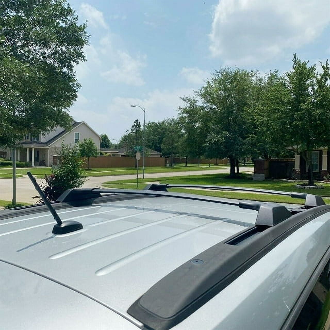 Kojem Roof Rack Side Rail for Chevrolet Traverse, 165 lbs Capacity, Black Aluminum