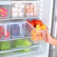thumbnail image 4 of Organizador transparente BuyWeek para refrigerador paquete de 2 contenedores de almacenamiento, 4 of 9