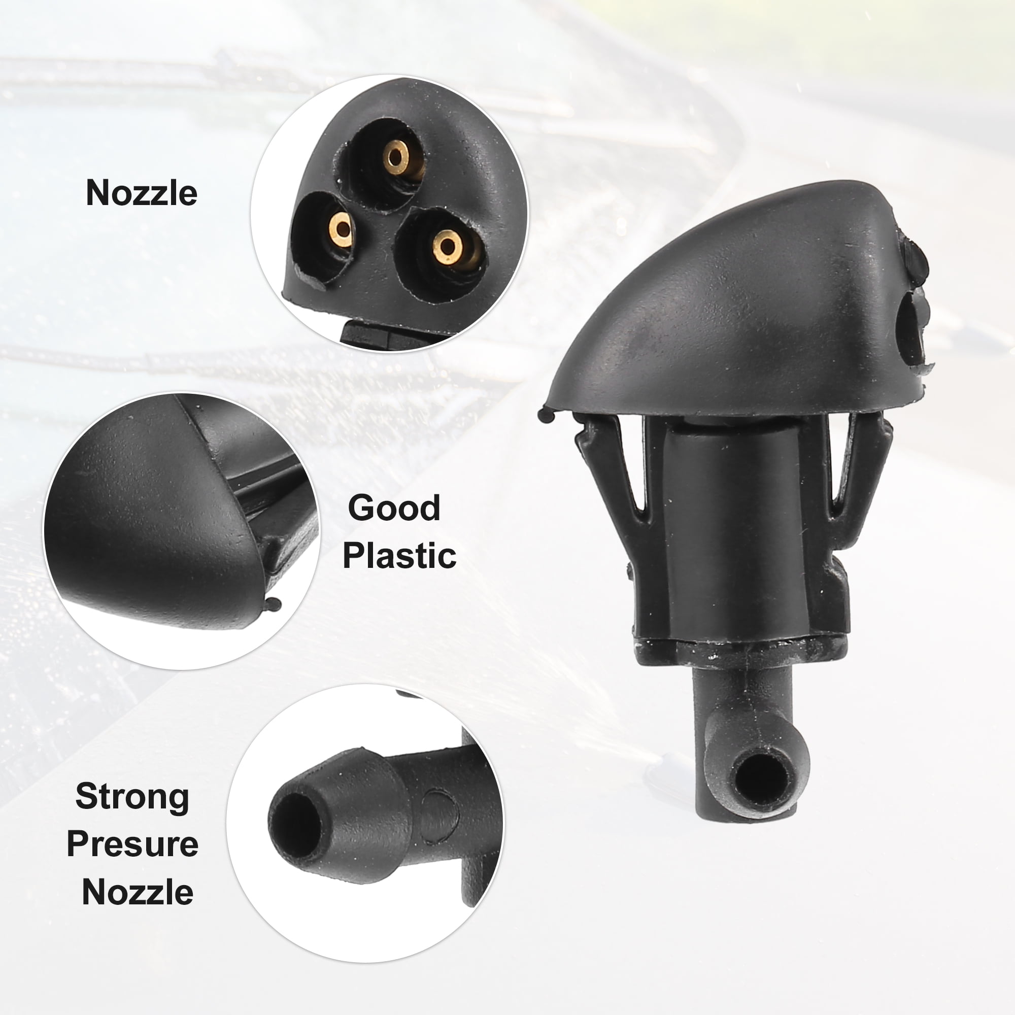 Unique Bargains Windshield Wiper Washer Nozzle for Chevrolet Cruze 2009-2014