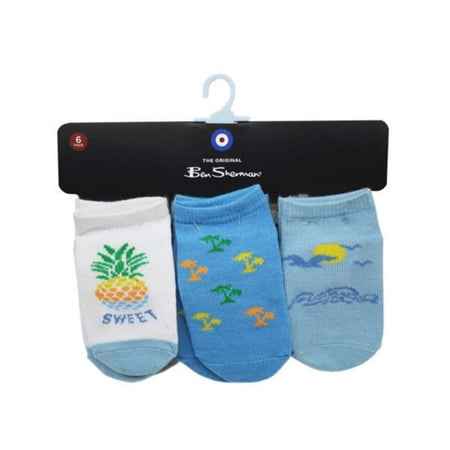 

Kole Imports AC552-18 Ben Sherman Baby Tropical Themed Socks for Ages 2-4 Year - Pack of 18 - Pack of 6
