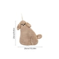 thumbnail image 3 of Super Absorbent Hanging Hand Towel With Cute Animal Design, Soft Lint Fabric, Quick Dry, Loop Storage, Space Saving Bathroom Or Kitchen Cloth, Durable Washable, Gray Or Khaki Color Options, 3 of 6