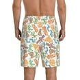 thumbnail image 3 of Kdxio Simple Drawing Print Mens Sleep Shorts Bottoms Soft Comfy Pajama Wear Pants with Drawstring Pockets, 3 of 7
