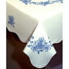 Tobin Dresden Stamped Oblong Tablecloth For Embroidery -50"X70"