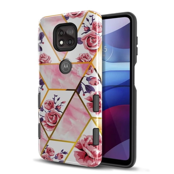 MyBat Pro TUFF Subs Series Case Compatible With Motorola Moto G Power (2021) - Rose Marble