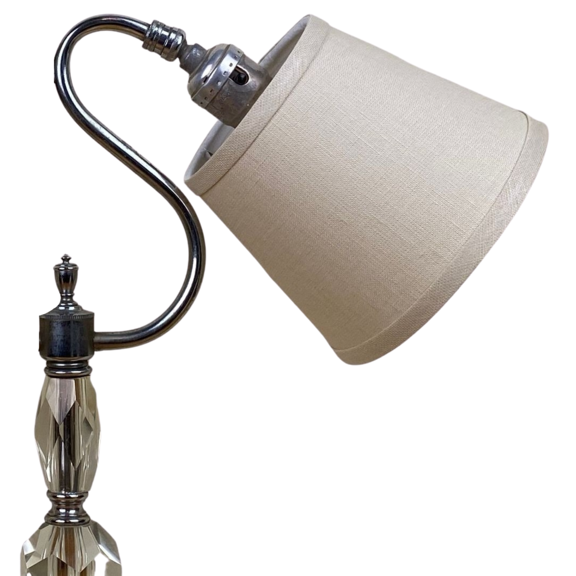 Beige Linen 6 Inch Linen Uno Lamp Shade Replacement