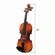 Alvantor 4/4 Full Size Right-Handed Acoustic Violin Beginner Set with Case, Bow, Rosin, Tuner, Shoulder Rest & Strings