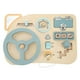 thumbnail image 2 of Tablero De Instrumentos De Madera Para Automóvil, Controlador De Interruptor, Tablero De Actividades Educativo Para Habilidades Motoras Finas, Volante Para Aula Para Niños, 2 of 7