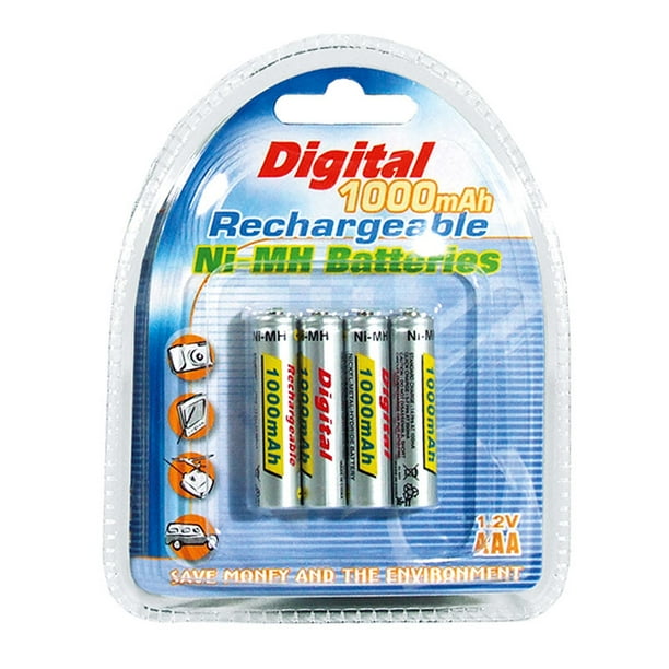 NiCd Rechargeable AAA Batteries 4Pk