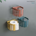 thumbnail image 2 of Wall Mounted Large Capacity Paper Boxe Tissue Holder Punch-free Toilet Rack Gift, 2 of 7