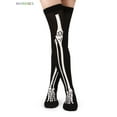 thumbnail image 4 of BadPiggies Halloween Thigh High Long Stockings Spider Pumpkin Bat Bone Over Knee Socks for Cosplay Party, 4 of 9