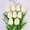 Milky White, variant on 1 Pc Artificial Tulip Flowers 13.4" Real Touch Fake Tulips Bouquet Flowers for Floral Arrangements, Table Centerpieces, Kitchen, Home Indoor, Easter, Spring, Valentines Day Decorations Light Pink