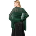 thumbnail image 3 of Ladiery Women Chiffon Shawls and Wraps for Evening Dresses, Elegant Soft Sheer Chiffon Stole Bride Wedding Scarf, 3 of 8