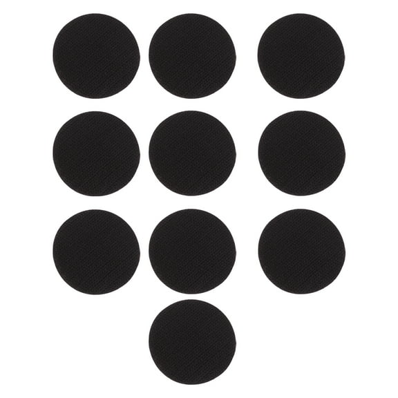 20 Set Hook Loop Tape Dots Round Self-adhesive Stickers with Super Mounting Tape Removable Hook Loop Tape for Home Office Black