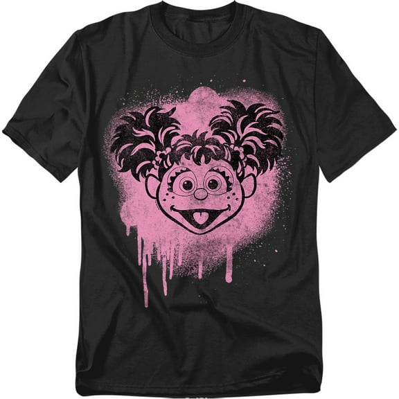 Sesame Street T-Shirt Abby Cadabby Graffiti Spray Face Unisex Graphic Tee for Men & Women