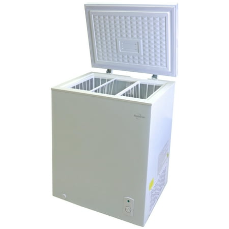 Koolatron Chest Freezer 5.0 cu ft, Compact Freezer (155L) White, Manual Defrost