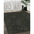thumbnail image 2 of Ahgly Company Indoor Rectangle Patterned Black Novelty Area Rugs, 5' x 8', 2 of 6