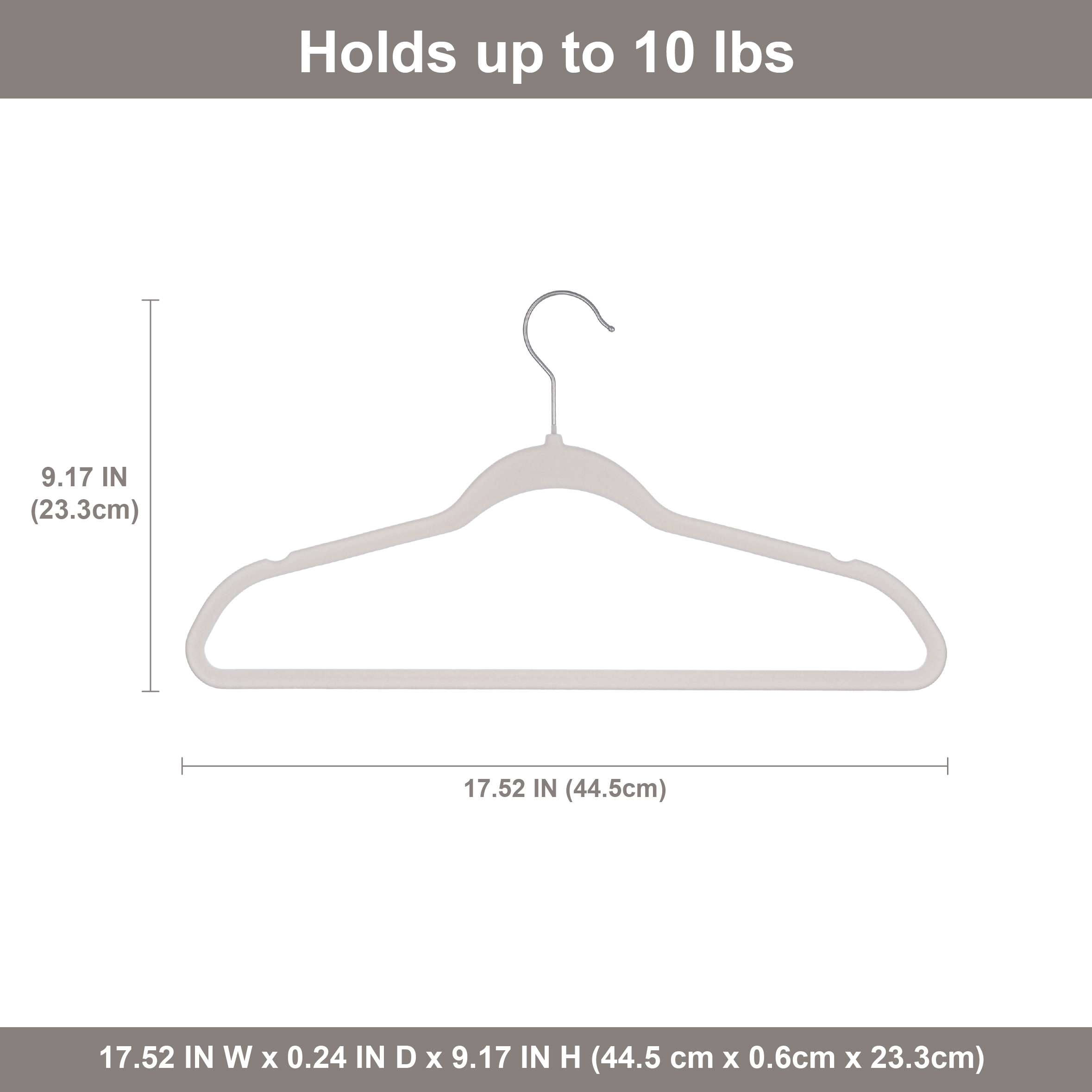Better Homes & Gardens Beige Velvet Non-Slip Hangers, 30 Pack photo 2