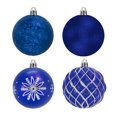 thumbnail image 1 of Esfera Navideña Grande IMAR 4 Diseños 20 Piezas 9cm Azul, 1 of 6